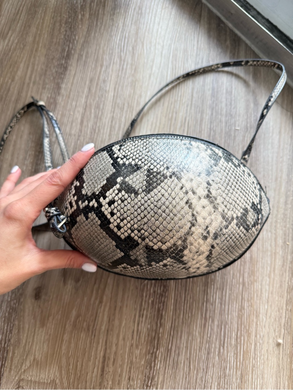 Zara snake print bag